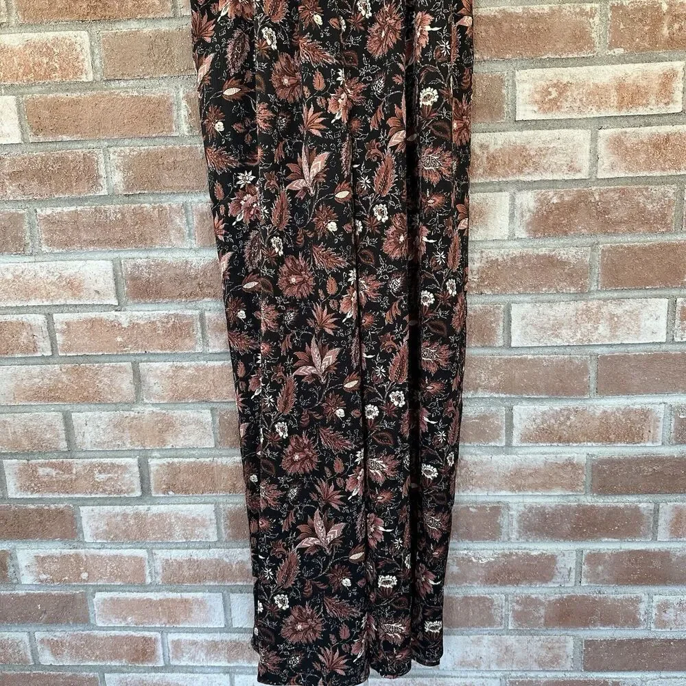 NWT Madewell Ruffled Jumpsuit Fall Floral Small Wide Leg Small